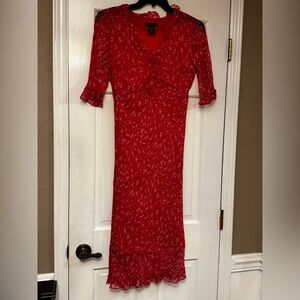 ECI Scarlet Midi Dress with 3/4 Sleeves